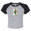 Women's Micro Rib Raglan Baby Tee Thumbnail