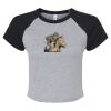 Women's Micro Rib Raglan Baby Tee Thumbnail