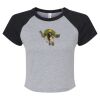 Women's Micro Rib Raglan Baby Tee Thumbnail