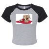 Women's Micro Rib Raglan Baby Tee Thumbnail