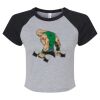Women's Micro Rib Raglan Baby Tee Thumbnail