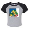 Women's Micro Rib Raglan Baby Tee Thumbnail