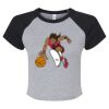 Women's Micro Rib Raglan Baby Tee Thumbnail
