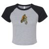 Women's Micro Rib Raglan Baby Tee Thumbnail