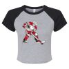 Women's Micro Rib Raglan Baby Tee Thumbnail