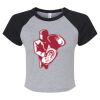 Women's Micro Rib Raglan Baby Tee Thumbnail
