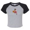Women's Micro Rib Raglan Baby Tee Thumbnail