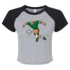 Women's Micro Rib Raglan Baby Tee Thumbnail