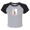 Women's Micro Rib Raglan Baby Tee Thumbnail