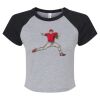 Women's Micro Rib Raglan Baby Tee Thumbnail