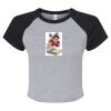 Women's Micro Rib Raglan Baby Tee Thumbnail
