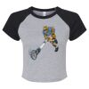 Women's Micro Rib Raglan Baby Tee Thumbnail