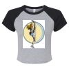 Women's Micro Rib Raglan Baby Tee Thumbnail