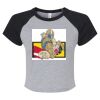 Women's Micro Rib Raglan Baby Tee Thumbnail