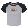 Women's Micro Rib Raglan Baby Tee Thumbnail