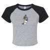 Women's Micro Rib Raglan Baby Tee Thumbnail