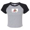 Women's Micro Rib Raglan Baby Tee Thumbnail