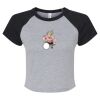Women's Micro Rib Raglan Baby Tee Thumbnail