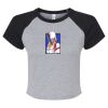 Women's Micro Rib Raglan Baby Tee Thumbnail