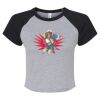 Women's Micro Rib Raglan Baby Tee Thumbnail