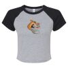 Women's Micro Rib Raglan Baby Tee Thumbnail
