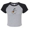 Women's Micro Rib Raglan Baby Tee Thumbnail