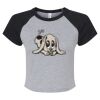 Women's Micro Rib Raglan Baby Tee Thumbnail