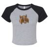 Women's Micro Rib Raglan Baby Tee Thumbnail