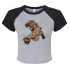 Women's Micro Rib Raglan Baby Tee Thumbnail