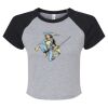 Women's Micro Rib Raglan Baby Tee Thumbnail