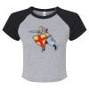 Women's Micro Rib Raglan Baby Tee Thumbnail