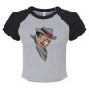 Women's Micro Rib Raglan Baby Tee Thumbnail