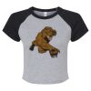 Women's Micro Rib Raglan Baby Tee Thumbnail