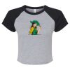 Women's Micro Rib Raglan Baby Tee Thumbnail