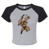 Women's Micro Rib Raglan Baby Tee Thumbnail