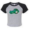 Women's Micro Rib Raglan Baby Tee Thumbnail