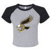 Women's Micro Rib Raglan Baby Tee Thumbnail