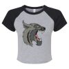 Women's Micro Rib Raglan Baby Tee Thumbnail
