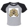 Women's Micro Rib Raglan Baby Tee Thumbnail