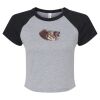 Women's Micro Rib Raglan Baby Tee Thumbnail