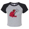Women's Micro Rib Raglan Baby Tee Thumbnail