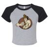 Women's Micro Rib Raglan Baby Tee Thumbnail