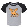 Women's Micro Rib Raglan Baby Tee Thumbnail