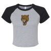 Women's Micro Rib Raglan Baby Tee Thumbnail