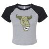 Women's Micro Rib Raglan Baby Tee Thumbnail