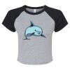 Women's Micro Rib Raglan Baby Tee Thumbnail