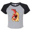 Women's Micro Rib Raglan Baby Tee Thumbnail