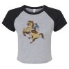 Women's Micro Rib Raglan Baby Tee Thumbnail