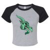 Women's Micro Rib Raglan Baby Tee Thumbnail