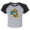 Women's Micro Rib Raglan Baby Tee Thumbnail